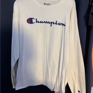 Champion Off-White Long Sleeve Shirt